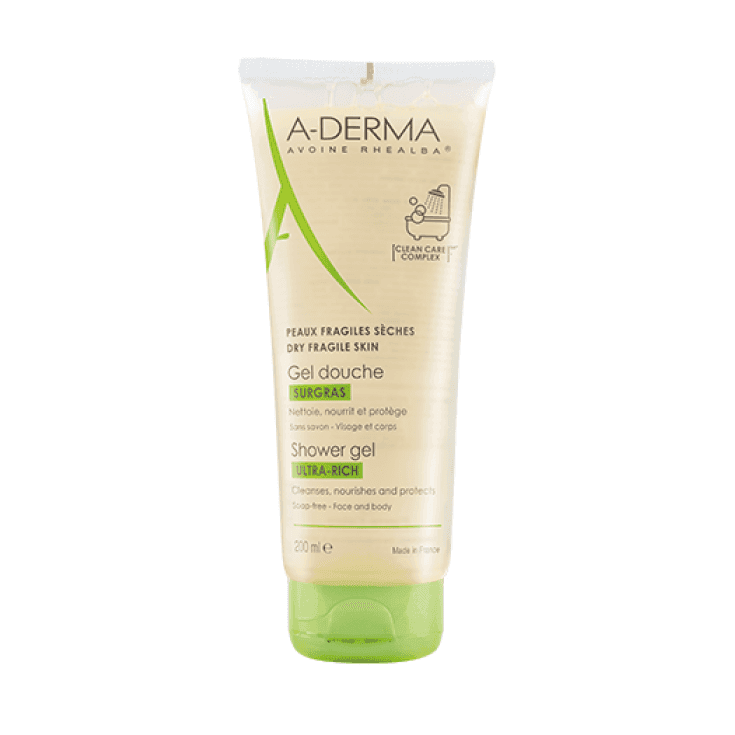 A-Derma : Gel douche Surgras peau fragile 250ml